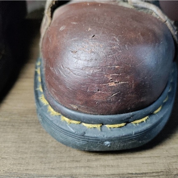 Dr Martens Industrial brown leather safety toe work boots size 9 mens/10 womans - Picture 8 of 14